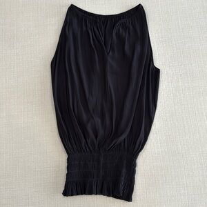 Ramy Brooke Elegant Sleeveless Blouse in black color.